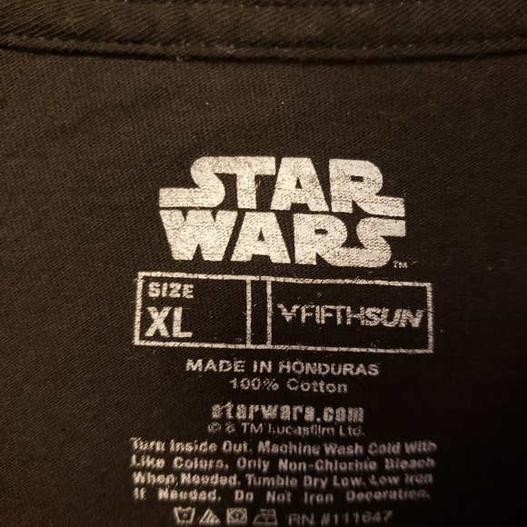 Starwars darthfader playing card Tshirt - Picture 4 of 4